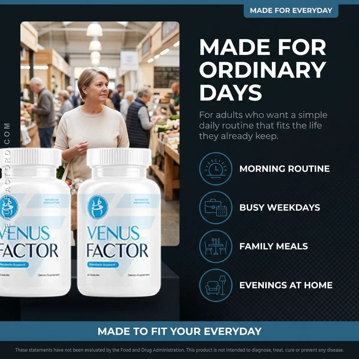 Venus Factor daily capsule for female metabolism and healthy weight support